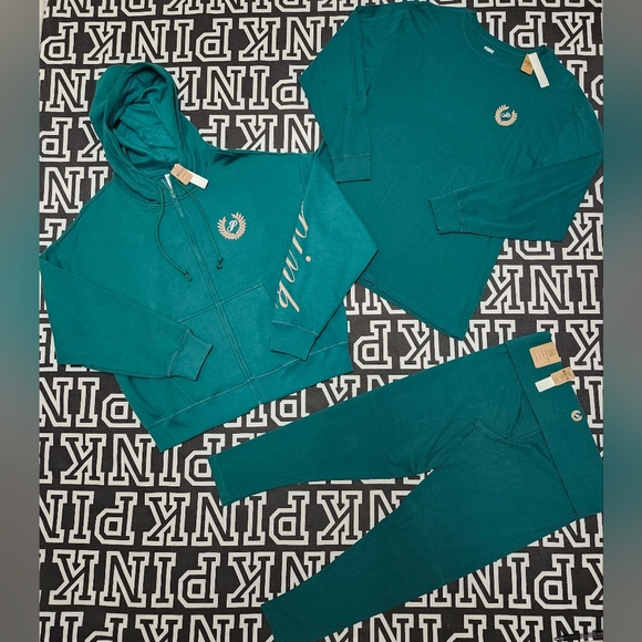 (H)VS Pink 3pc NWT Green Crest Set 💚 - Picture 3 of 13